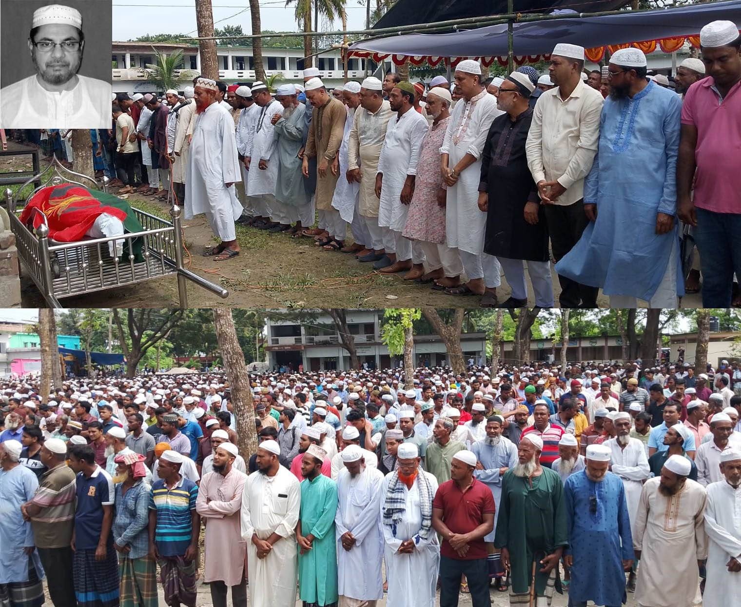 নেঙ্গুড়াহাটে দ্বিতীয় দফা জানাজা শেষে পিতা-মাতার কবরের পাশে বর্ষিয়ান নেতা মোহাম্মদ মুছার দাফন সম্পন্ন