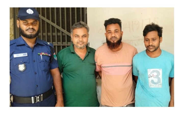 মণিরামপুরে যুবলীগ নেতা শিমুলসহ তিনজন গ্রেফতার